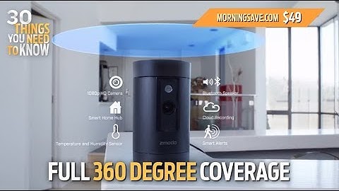 Zmodo Pivot 1080p 360 Degree WiFi Camera with Smarthub and Bonus Window Sensors