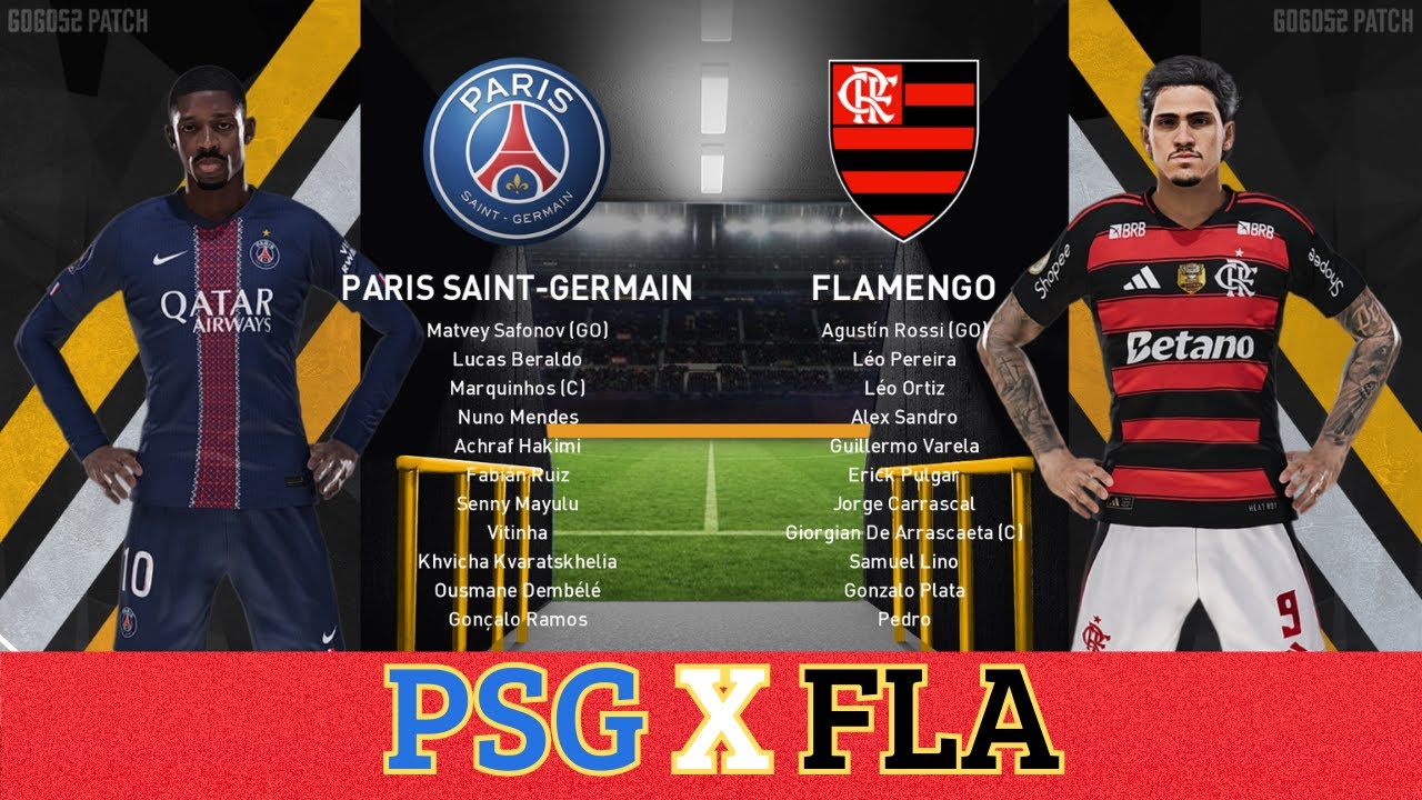 O Grande Encontro: PSG x Flamengo – Quem Vence Essa Batalha?  PES 2026 – GOGOSZ PATCH