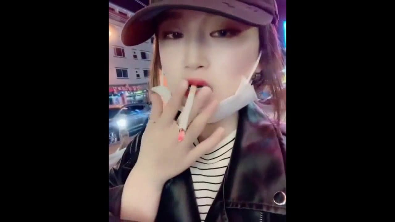 Korean Girl Smoking 7 - YouTube
