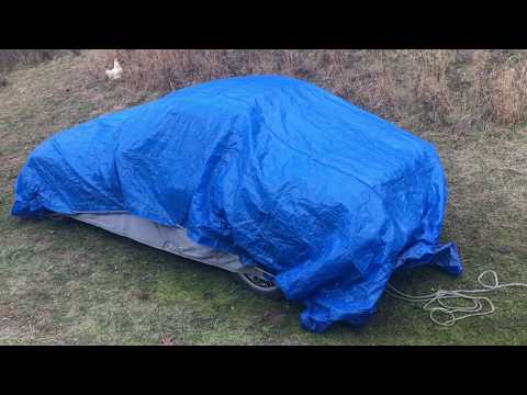 PROPERLY tarp your car for the winter