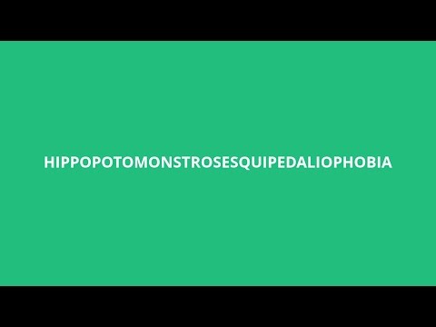 How To Pronounce Hippopotomonstrosesquipedaliophobia - Pronunciation Academy