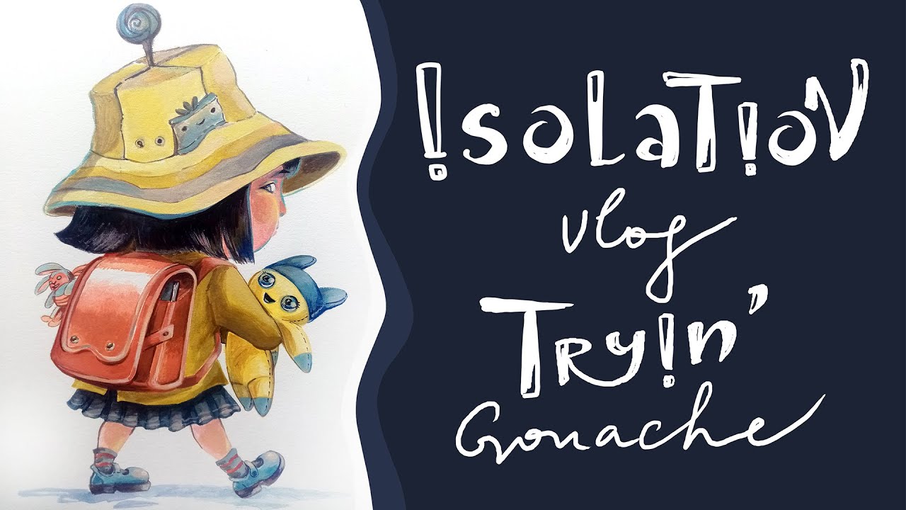 FIRST TIME TRYING GOUACHE! 