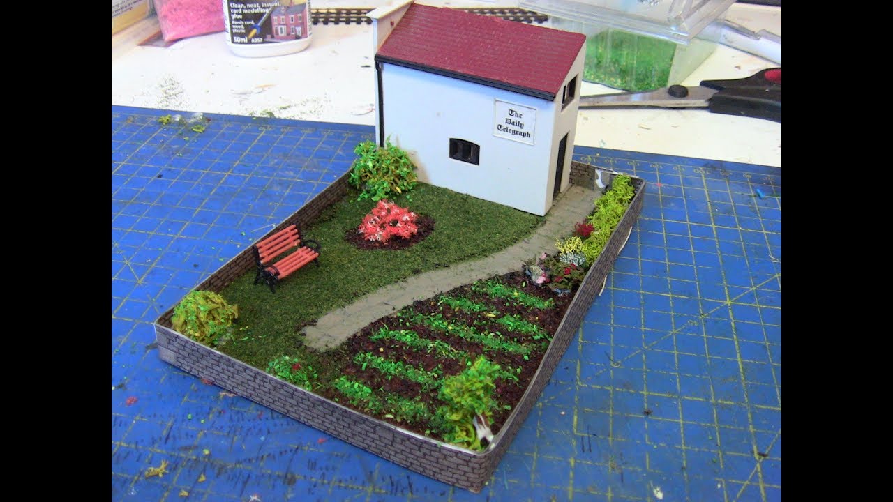 Building a oo gauge garden No 85 YouTube