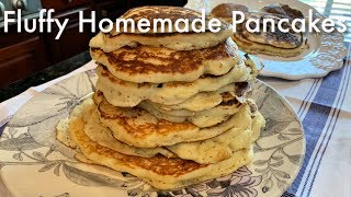 Homemade Fluffy Buttermilk Pancakes