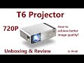 T6 HD 720p low budget Projector unboxing and review in hindi 2021, (हिन्दी में)