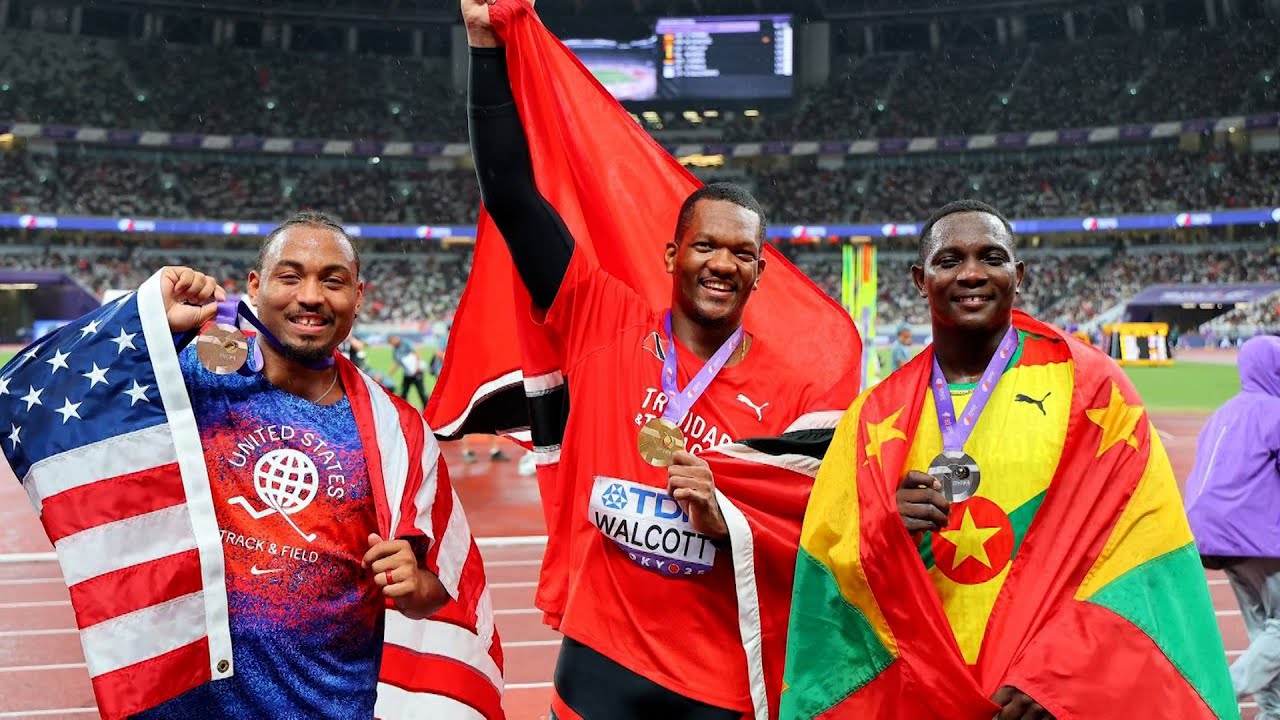 Keshorn Walcott Wins Javelin Gold; Jereem Richards Claims 400M Silver At Worlds