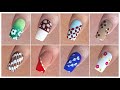 Top 8 Easy nail art designs tutorials || DIY nail art designs at home