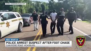 Man wanted on multiple felony warrants arrested after brief foot chase