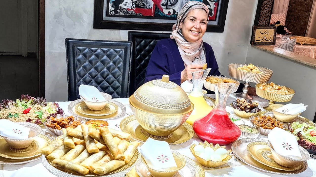 طاولة رمضان 2022 مشترياتي ، ووصفة ازياتيك ما تشبعيش منها .ورمضان مبارك على الجميع