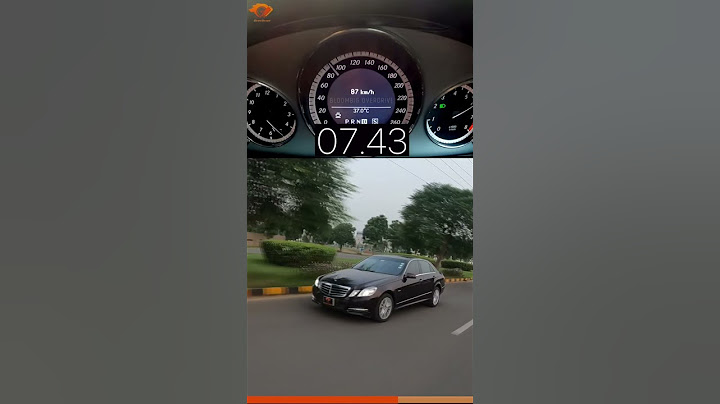 Mercedes Benz E-250 (W212) 0-100 KM/H Acceleration 🚀