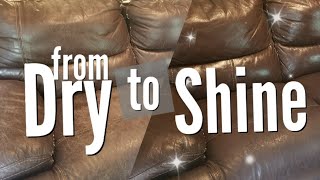 How to Fix Dry Leather Furniture | Oddly Satisfying
