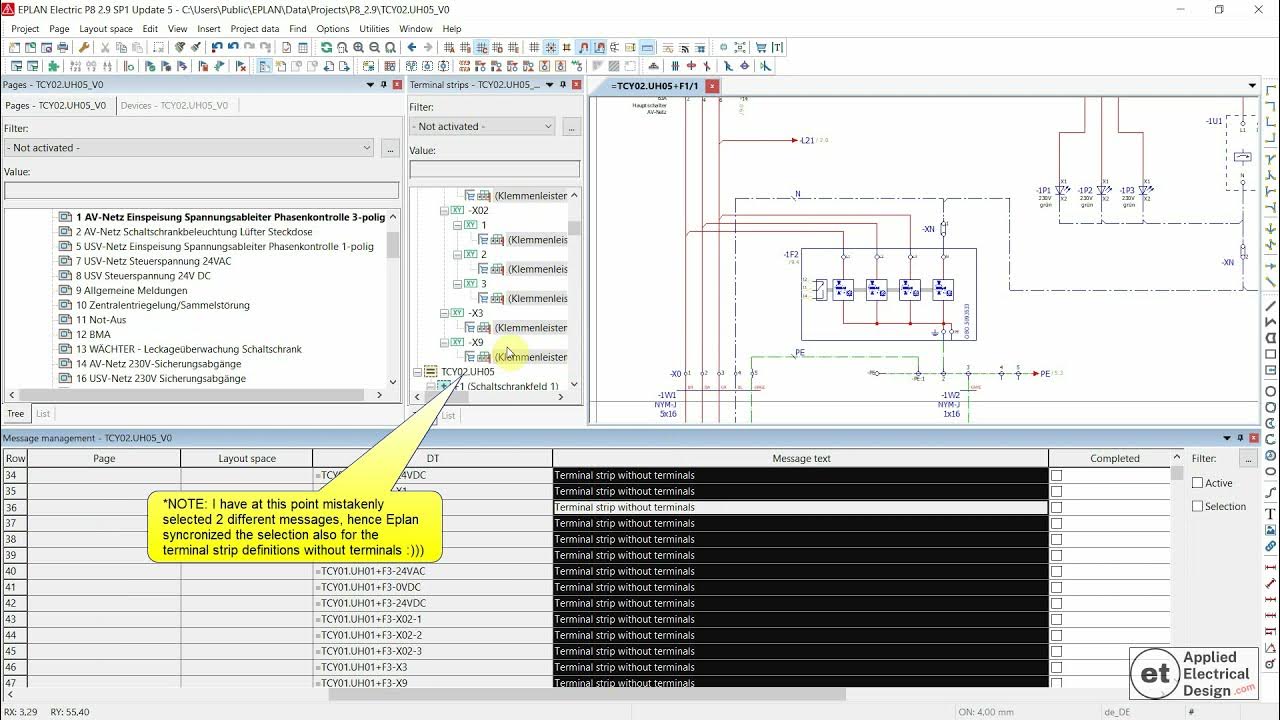 Eplan P001010 Terminal strip definition missing YouTube
