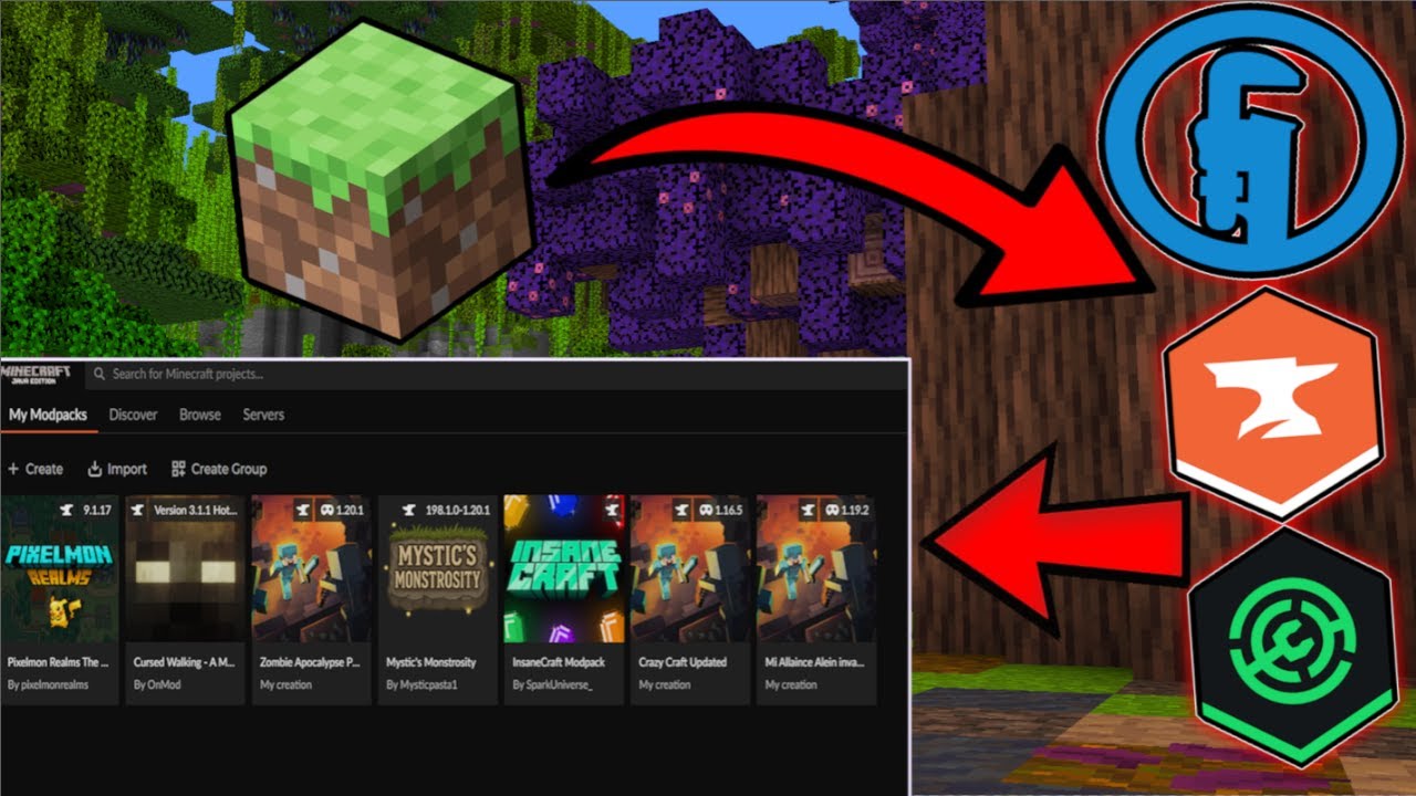 Minecraft: Как легко установить моды/пакеты модов (ПК/Java)