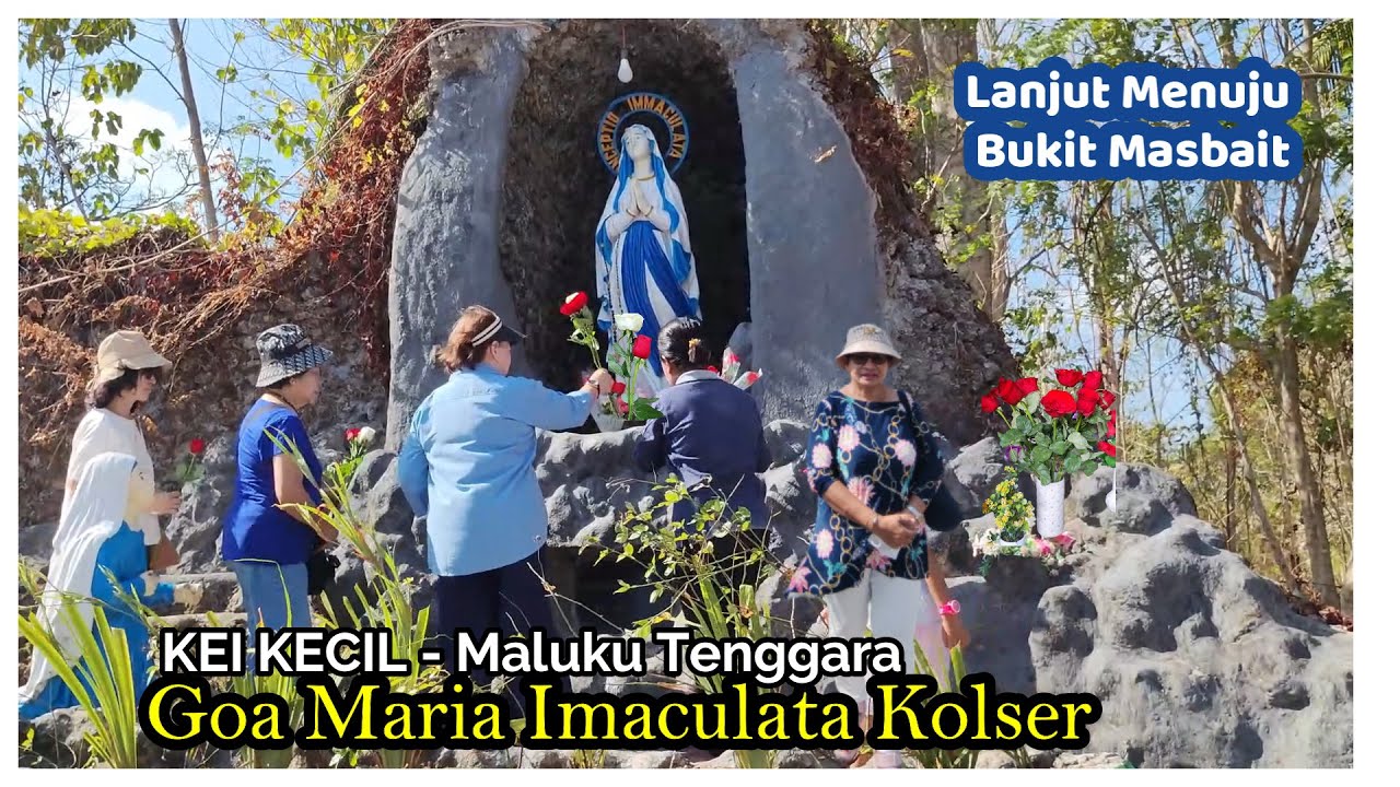 One of the Oldest Caves Maria in Indonesia at Ohoi Kolser,  Kei Island | Continue to Masbait Hill