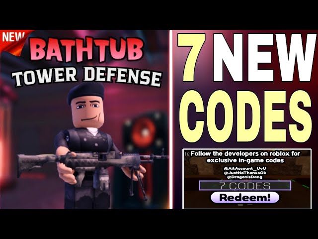 Bathtub Tower Defense Codes Update 1 October 2023 : r/GameGuidesGN