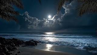 Coastal Escape After Dark | Soothing Ocean Waves for Deep Sleep, Relaxation & Inner Peace (No Music)