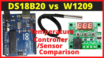 Arduino DS18B20 Temperature Sensor | W1209 Temperature Controller | DS18B20 vs W1209 Urdu/Hindi