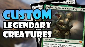 Custom Magic Commanders! | Magic: The Gathering Custom Card Review