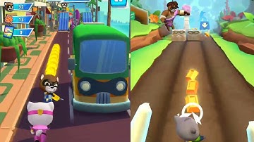 Talking Tom Hero Dash VS Talking Tom Time Rush | Full Game Comparison | Which One Is Better?