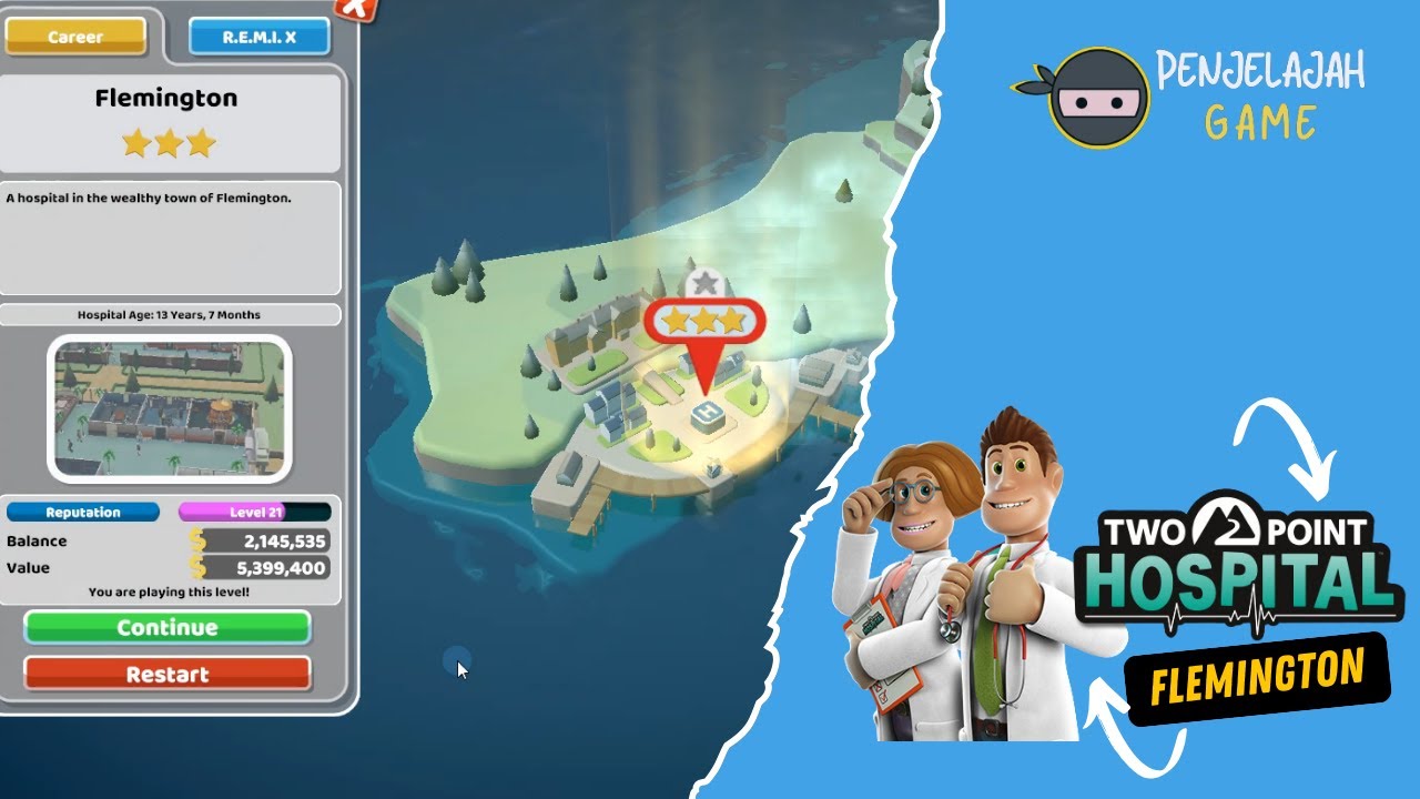 Two Point Hospital - Career Mode - Flaming Town