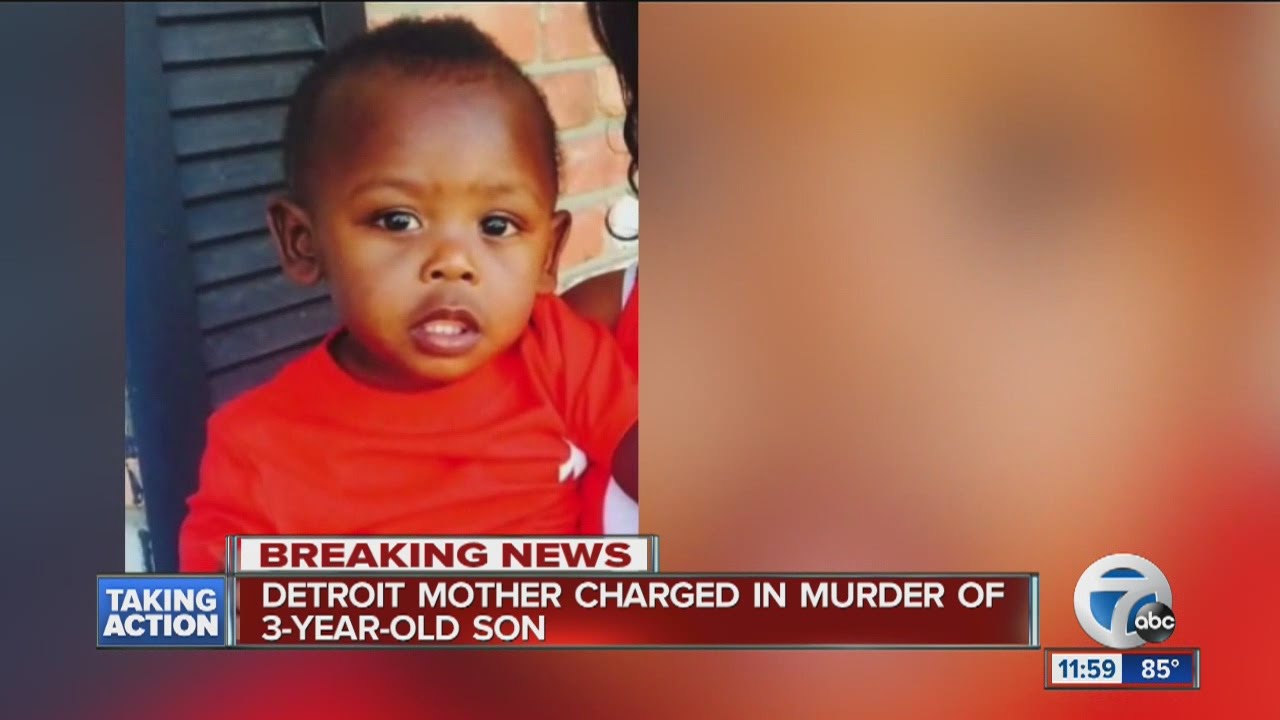 Detroit mother charged in murder of 3-year-old son - YouTube