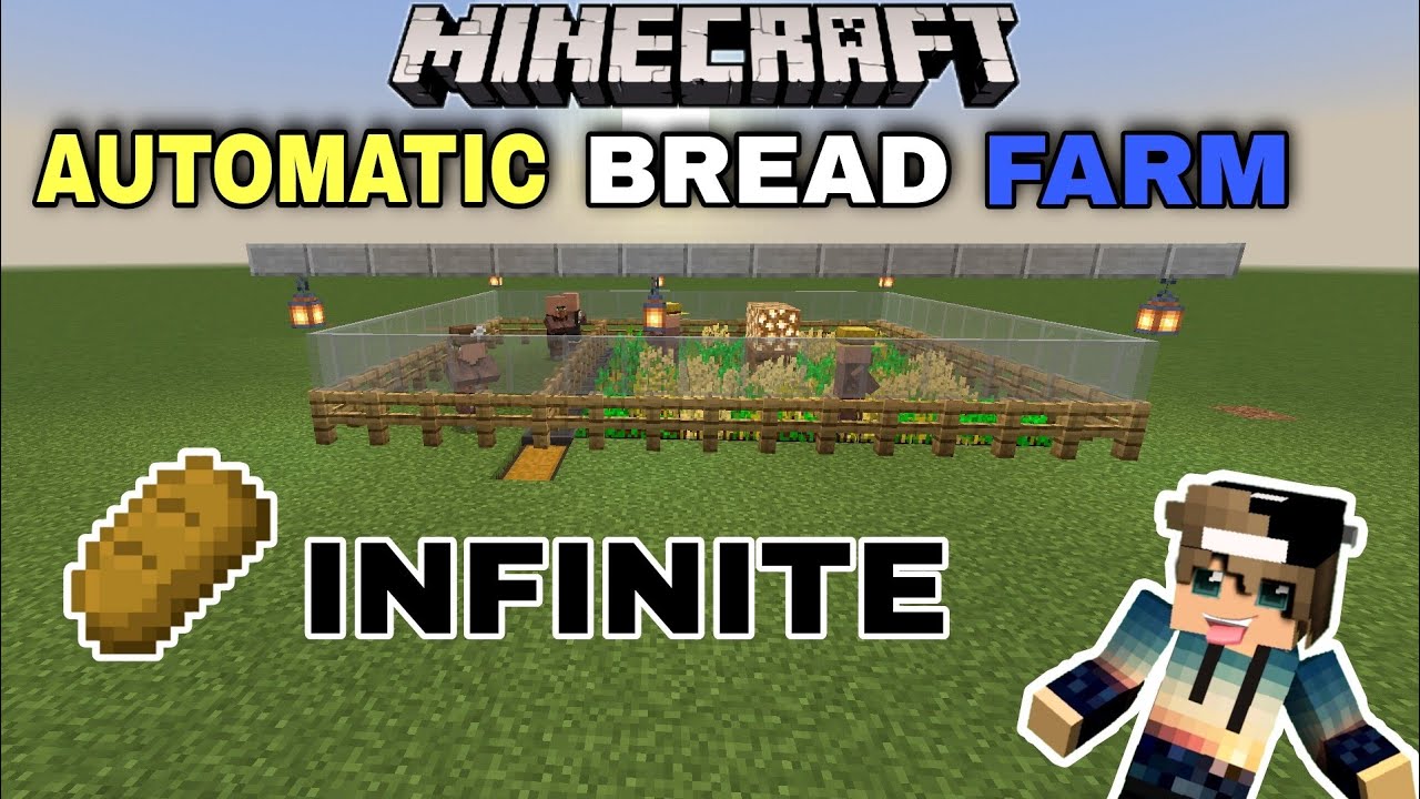 Simpal 1.18 How to make Automatic Bread Farm in minecraft pe ...