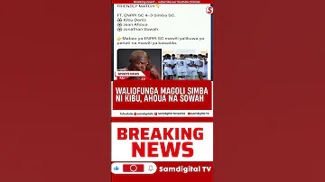 MECHI YA KIRAFIKI Simba 3 4 ENPPI KIBU AHOUA NA SOWAH WATUPIA Magoli 