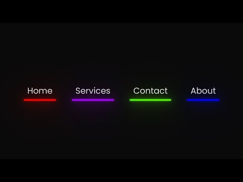 Create Glowing Neon Underline Hover Effect with CSS | HTML & CSS Tutorial