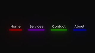 Create Glowing Neon Underline Hover Effect with CSS | HTML & CSS Tutorial