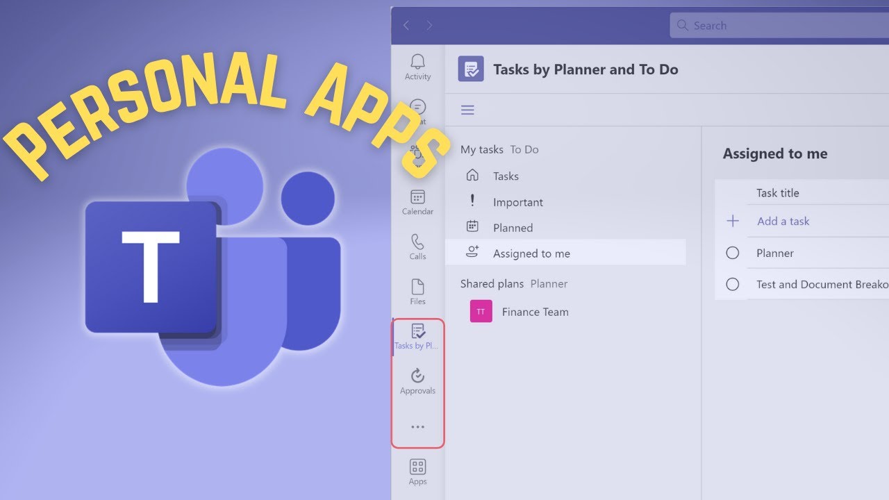 How To Add Personal Apps To Microsoft Teams YouTube