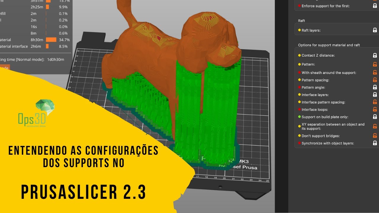 Entendendo as configurações dos Supports no PrusaSlicer 2.3 - YouTube