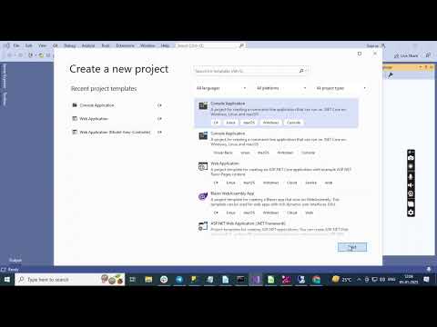 How to create Console Application using Visual Studio