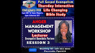 Celebrity Anger Management Workshop Session 3 Profile
