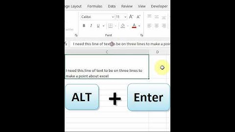 Use ALT + enter to create a new line within a cell!!