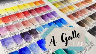 A. Gallo Handmade Watercolors | 107 Color Dot Card