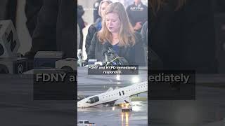 Pilot, copilot killed in runway collision between jet and fire truck at LaGuardia Airport