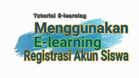 Tutorial E Learning Membuat Akun Siswa SMK Negeri 4 Kupang