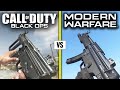 Call of Duty BLACK OPS 1 vs MODERN WARFARE — Weapons Comparison