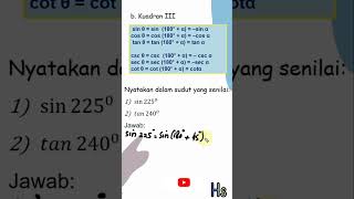 Perbandingan Trigonometri di Berbagai Kuadran (Part 4)