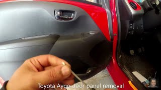 Toyota Aygo  2014– 2021 door panel removal