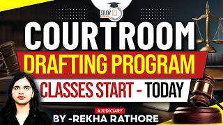 Courtroom Drafting Course Starts Today! Learn Legal Drafting | Rekha Ma'am ✍️