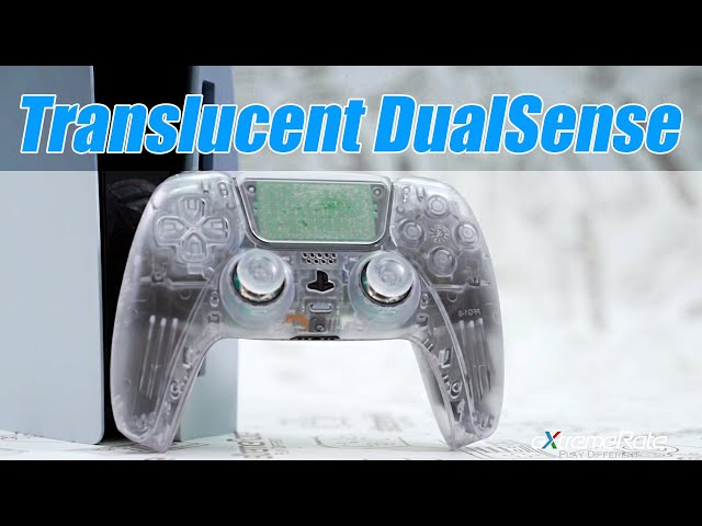 Transparent Red Custom Playstation 5 (PS5) Dualsense Controller