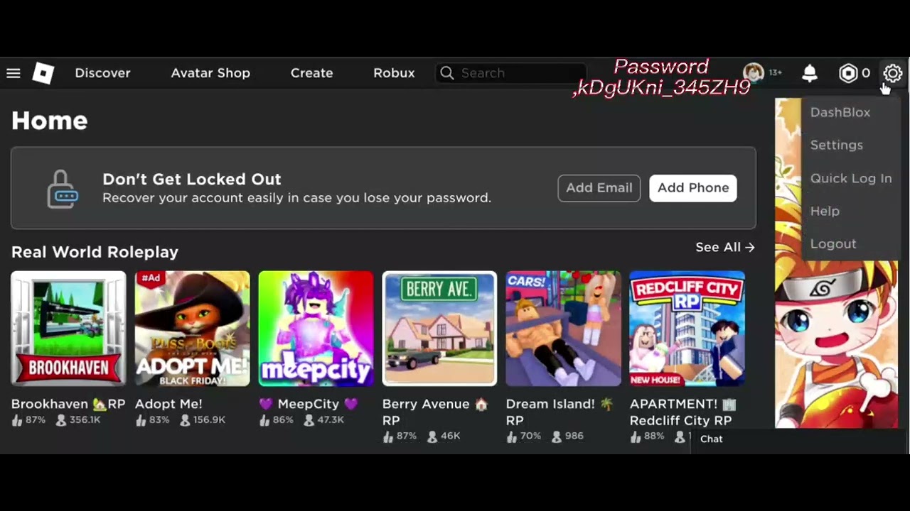 Free Roblox Account. - YouTube