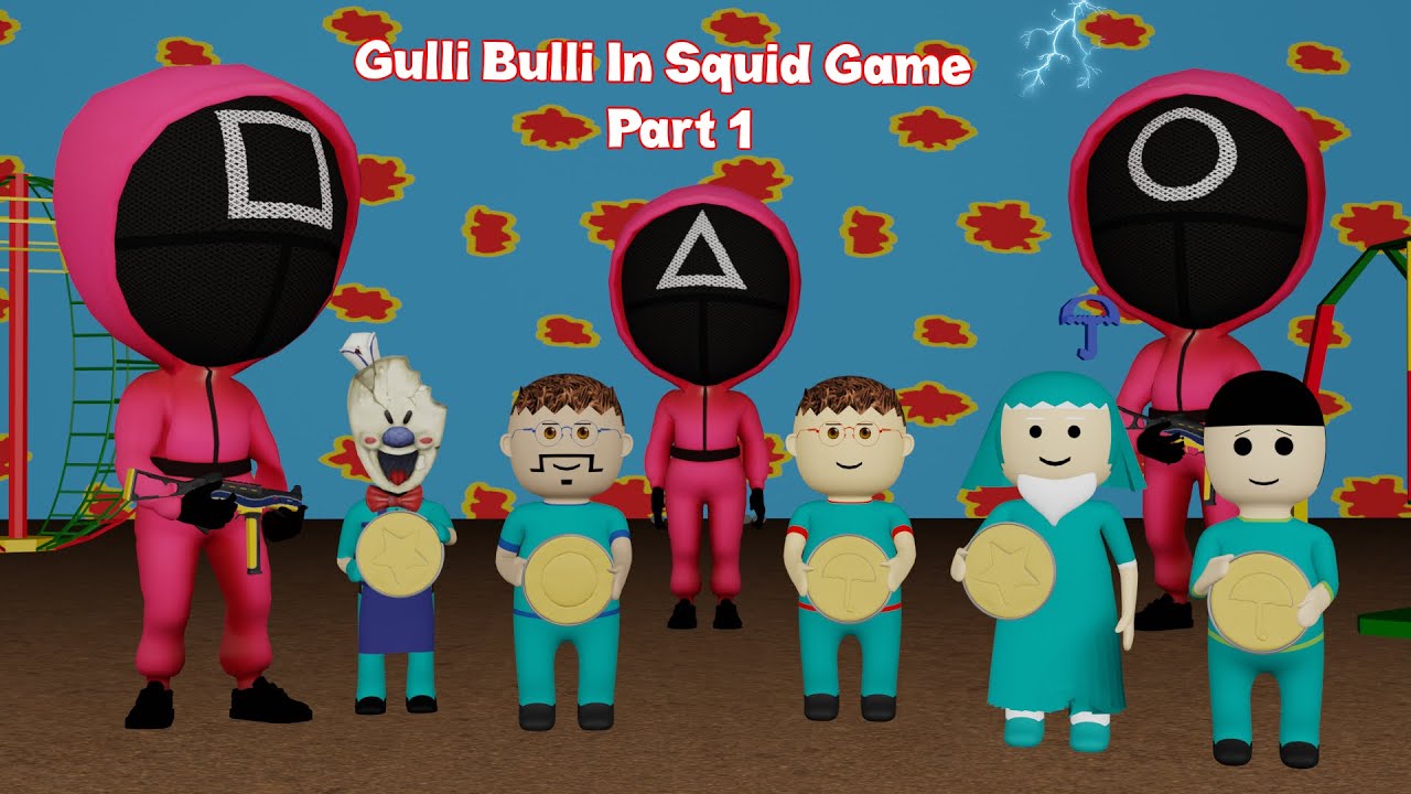 Gulli Bulli in Squid Game Part 1 | Dalgona Challenge / Sugar Honeycomb