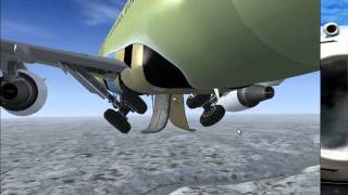Microsoft Flight Simulator X How To open & close Landing Gear on Airbus A318 in FSX