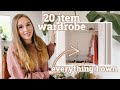 20 item wardrobe everything i own minimal closet capsule wardrobe closet organization declutter