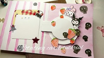 DIY Rotating Surprise Card | Kuromi & Melody Handmade Card Tutorial | Cute Gift Idea for Friends💗 
