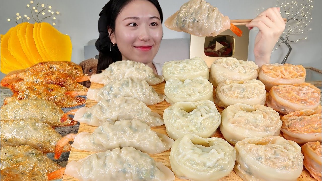 LIVE) 만두 종류별로 먹어볼게요 만두 리얼먹방 :) mandoo MUKBANG