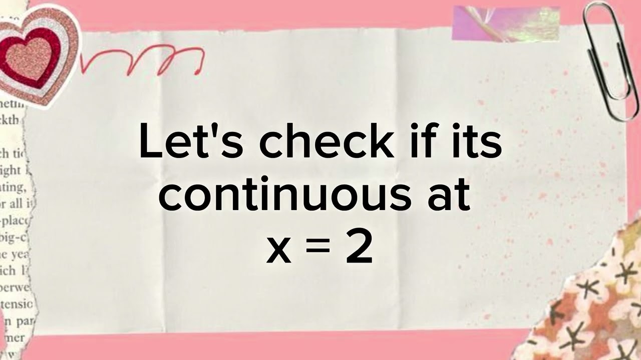 PTASK IN BASCAL "CONTINUITY OF A FUNCTIONS"