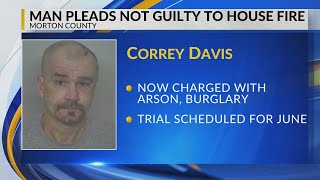 Man pleads not guilty to five felonies after standoff outside Mandan that led to fire